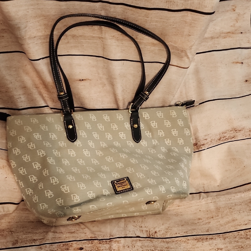 Dooney & Bourke Black And Grey Large Purse